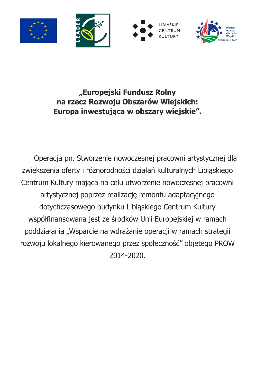 Europejski Fundusz Plakat