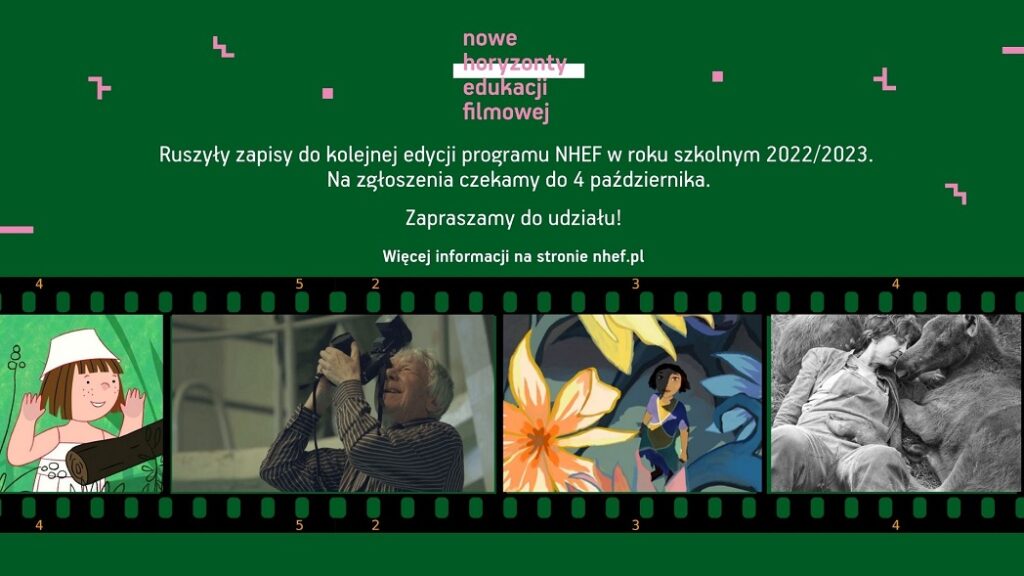 Nowe Horyzonty Edukacji Filmowej 2022/2023 - nabór