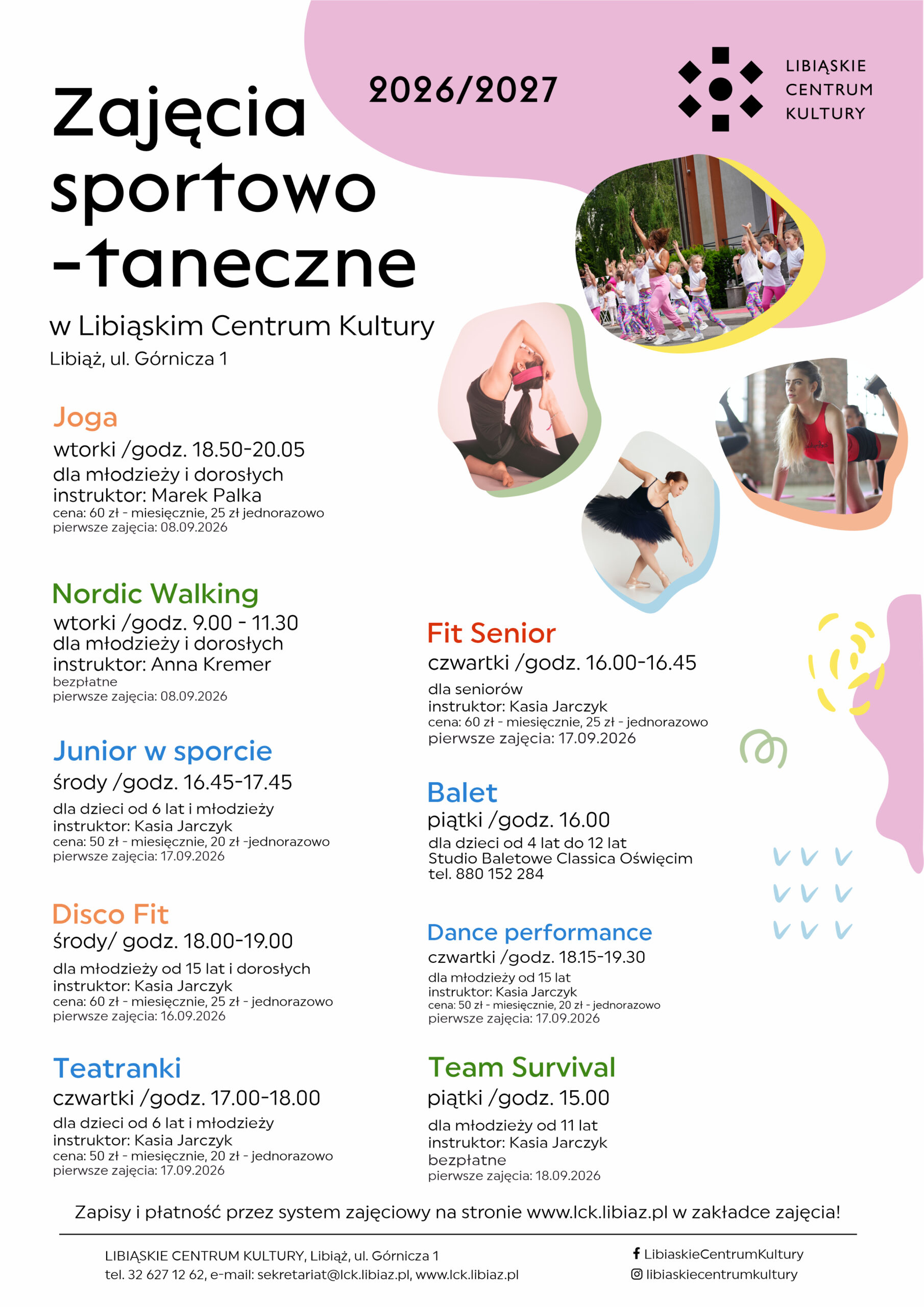 Zajęcia sportowe i taneczne